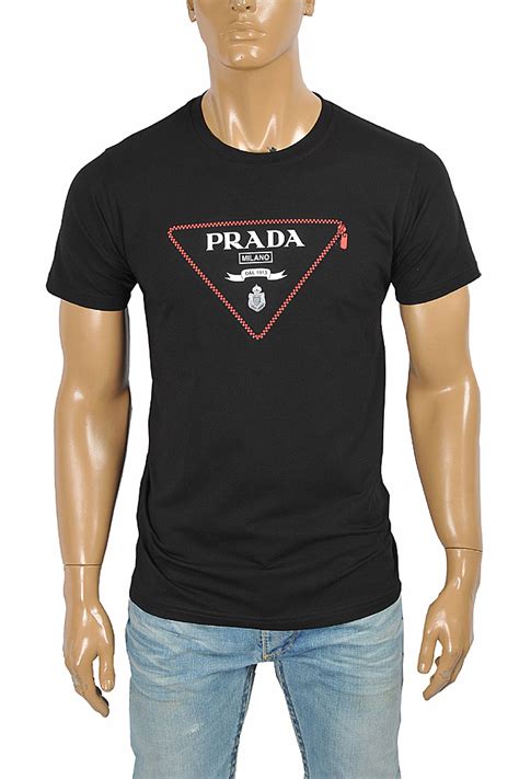 prada men tshirt|Prada t shirt men price.